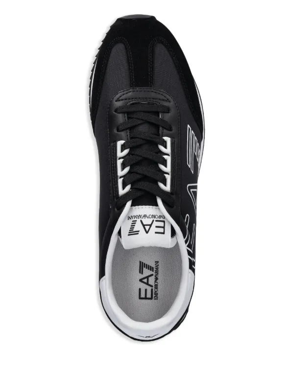関税込 国内発送【EMPORIO ARMANI】EA7 スニーカー ロゴ Ea7 Emporio Armani ロゴ スニーカー | ブラック | FARFETCH JP