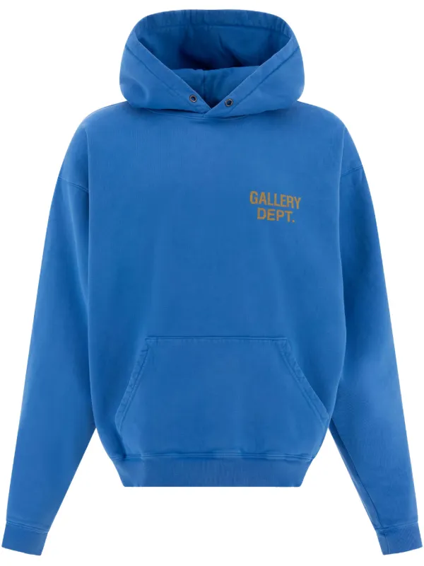 GALLERY DEPT. 国内送 90s ロゴフーディー ブルー GALLERY DEPT. 90's GDロゴ パーカー | ブルー | FARFETCH JP