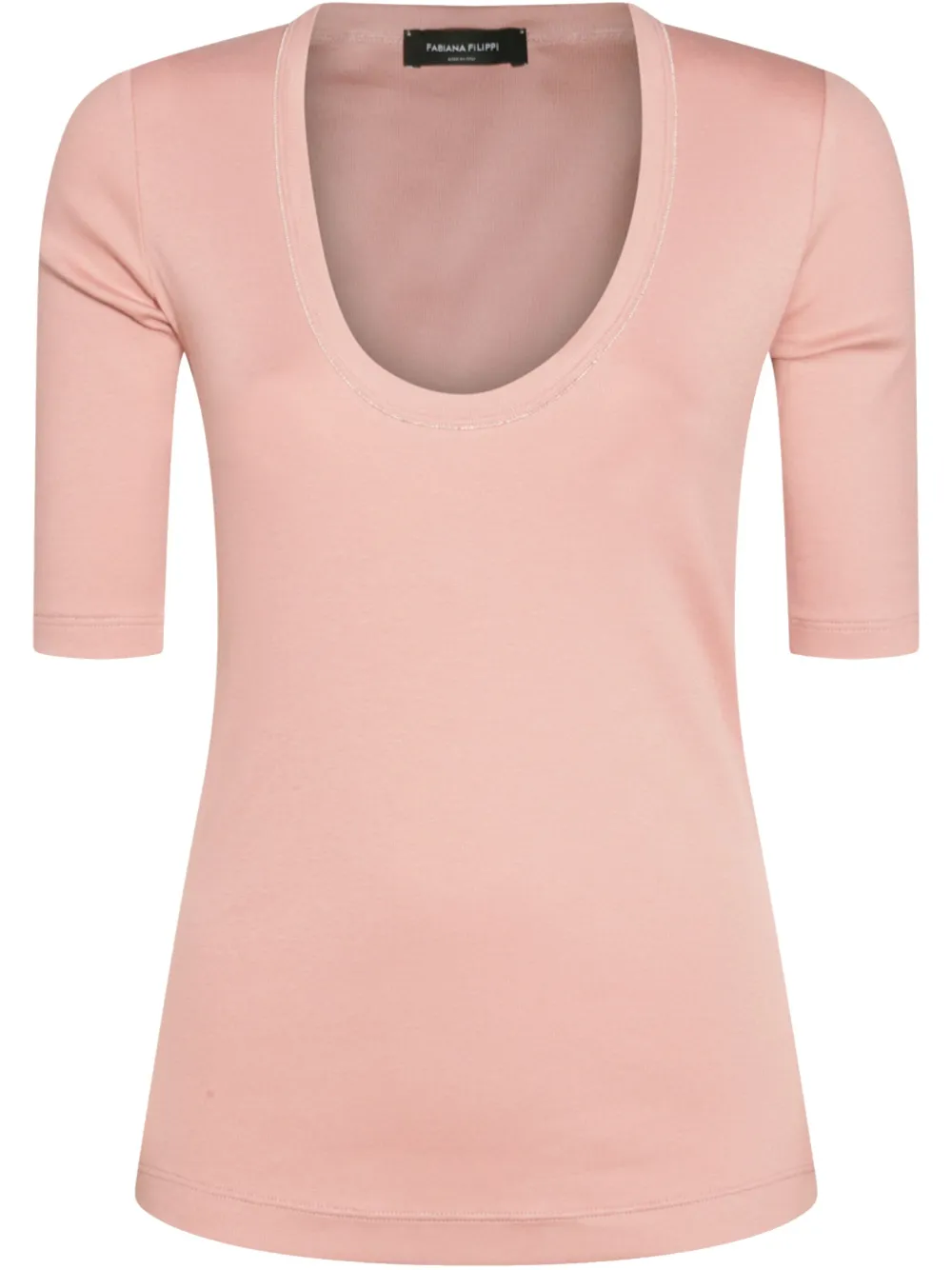 Fabiana Filippi T-shirt van stretch-katoen Roze