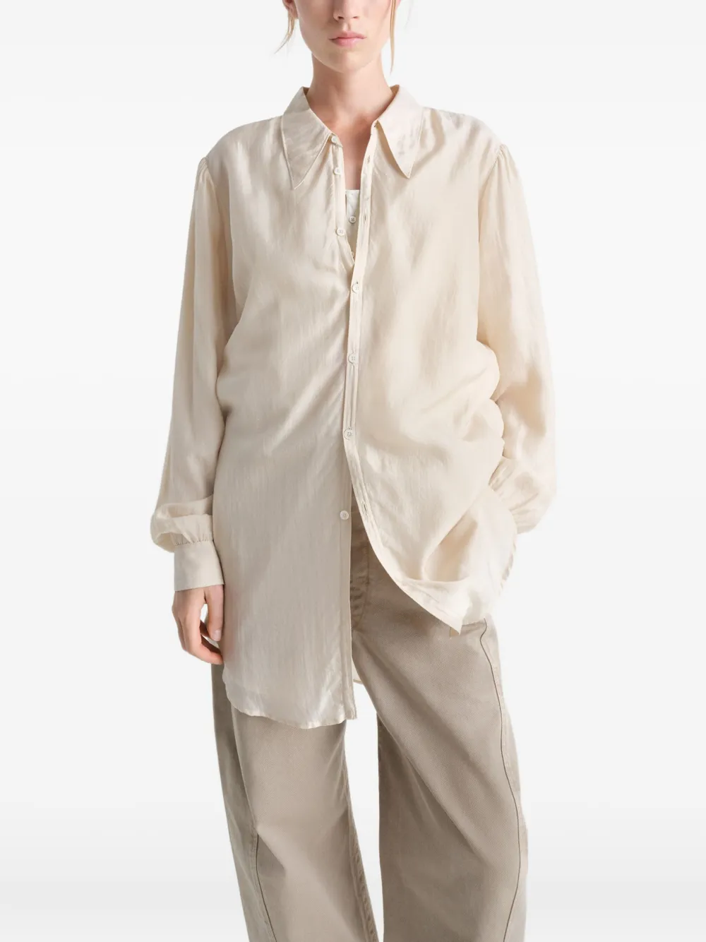 LEMAIRE Chiffon blouse Beige