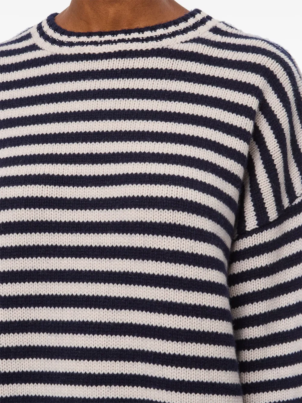 extreme cashmere Gestreepte trui Zwart