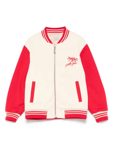 Golden Goose Kids embroidered-logo bomber jacket