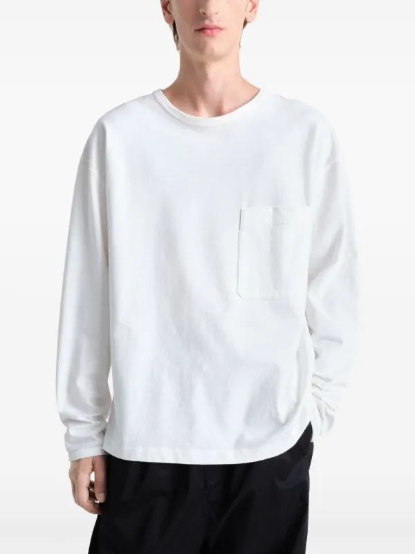 【LEMAIRE】Boxy◆ホワイト◆コットン＆リネン◆半袖 Tシャツ Lemaire – Boxy T-Shirt Chalk