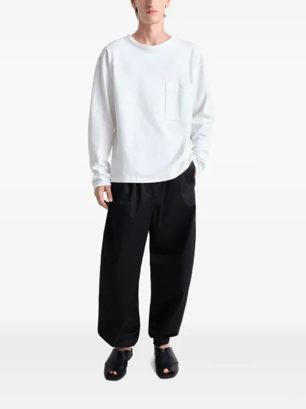 【LEMAIRE】Boxy LS コットン Tシャツ ロンT LEMAIRE Boxy t-shirt | White | FARFETCH