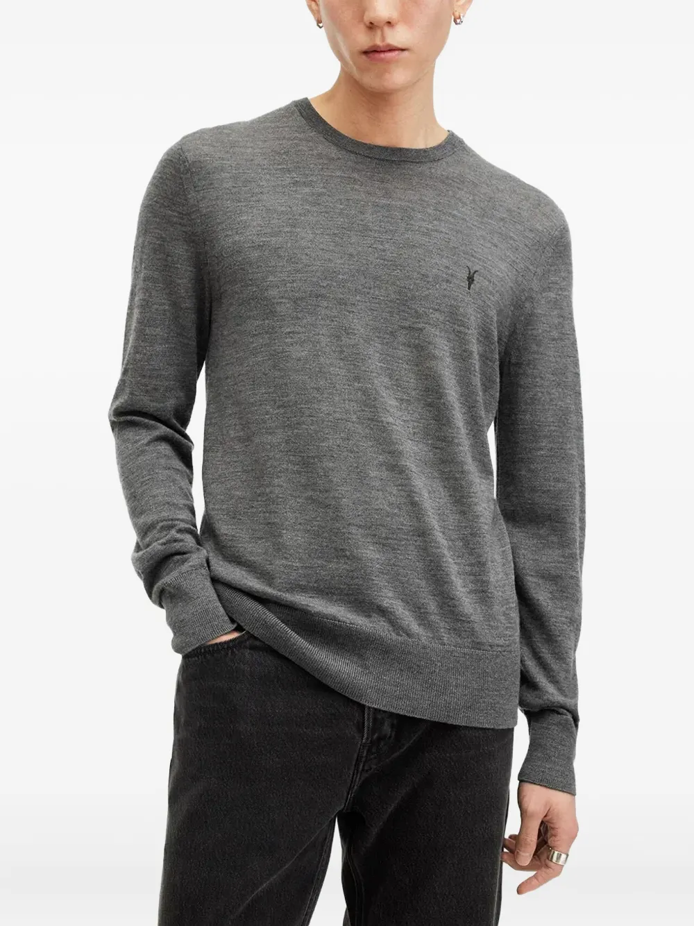 AllSaints merino wool jumper | Grey | Image 1