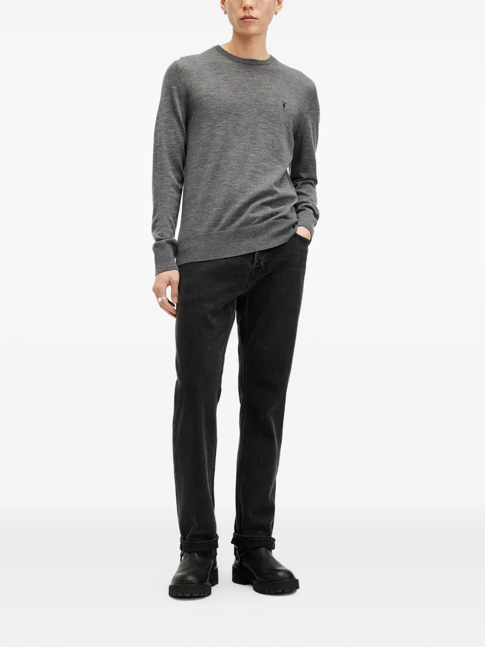 AllSaints merino wool jumper - Grijs