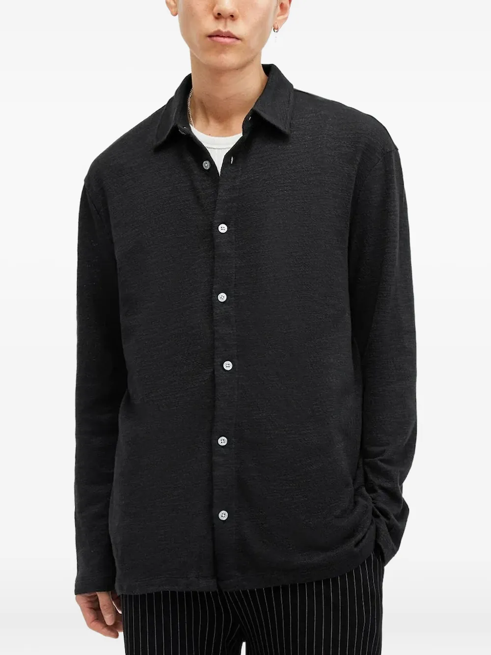 AllSaints Foster overhemd Zwart