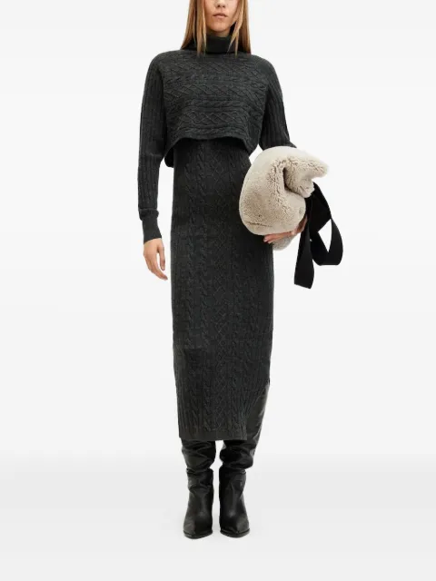 AllSaints Muriel cable-knit midi dress