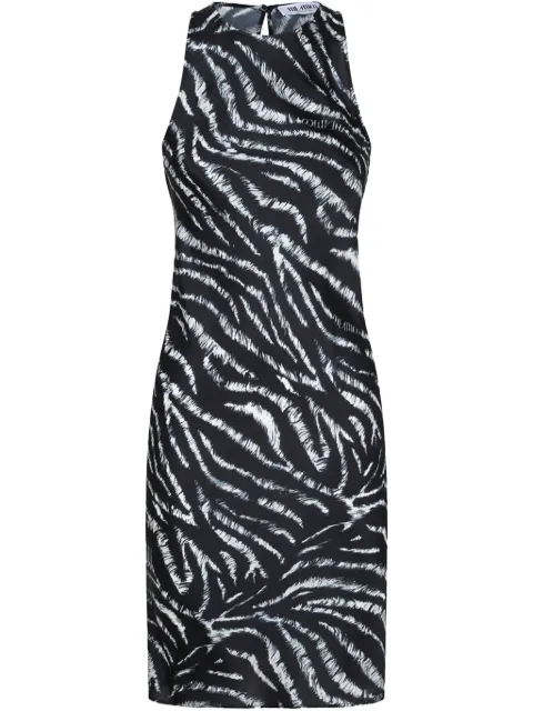 The Attico zebra-print mini dress