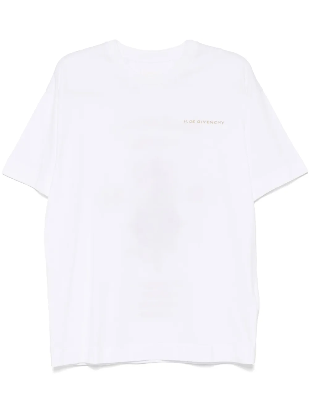 Givenchy T-shirt met geborduurd logo Wit