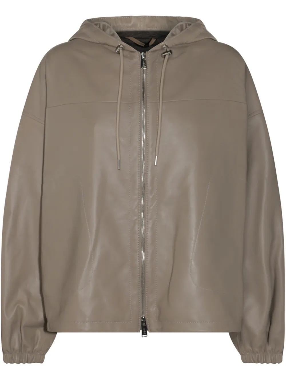 leather bomber jacket