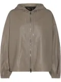 Add leather bomber jacket - Neutrals