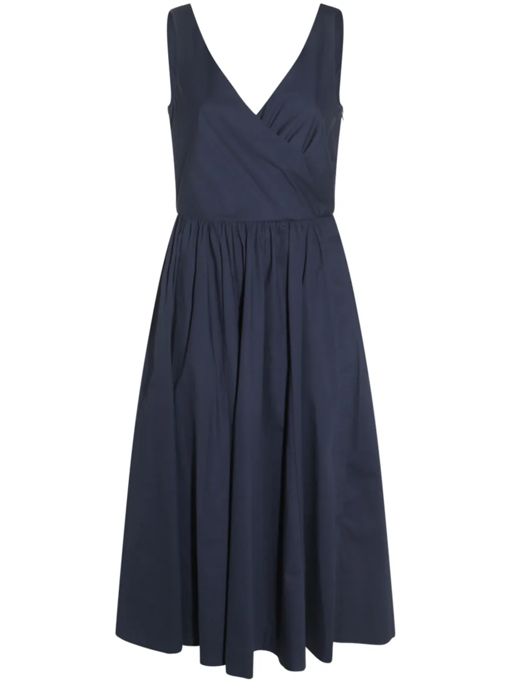 V-neck midi dress