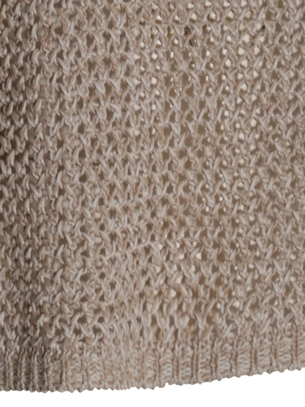 Fabiana Filippi Gebreide katoenen tanktop Beige