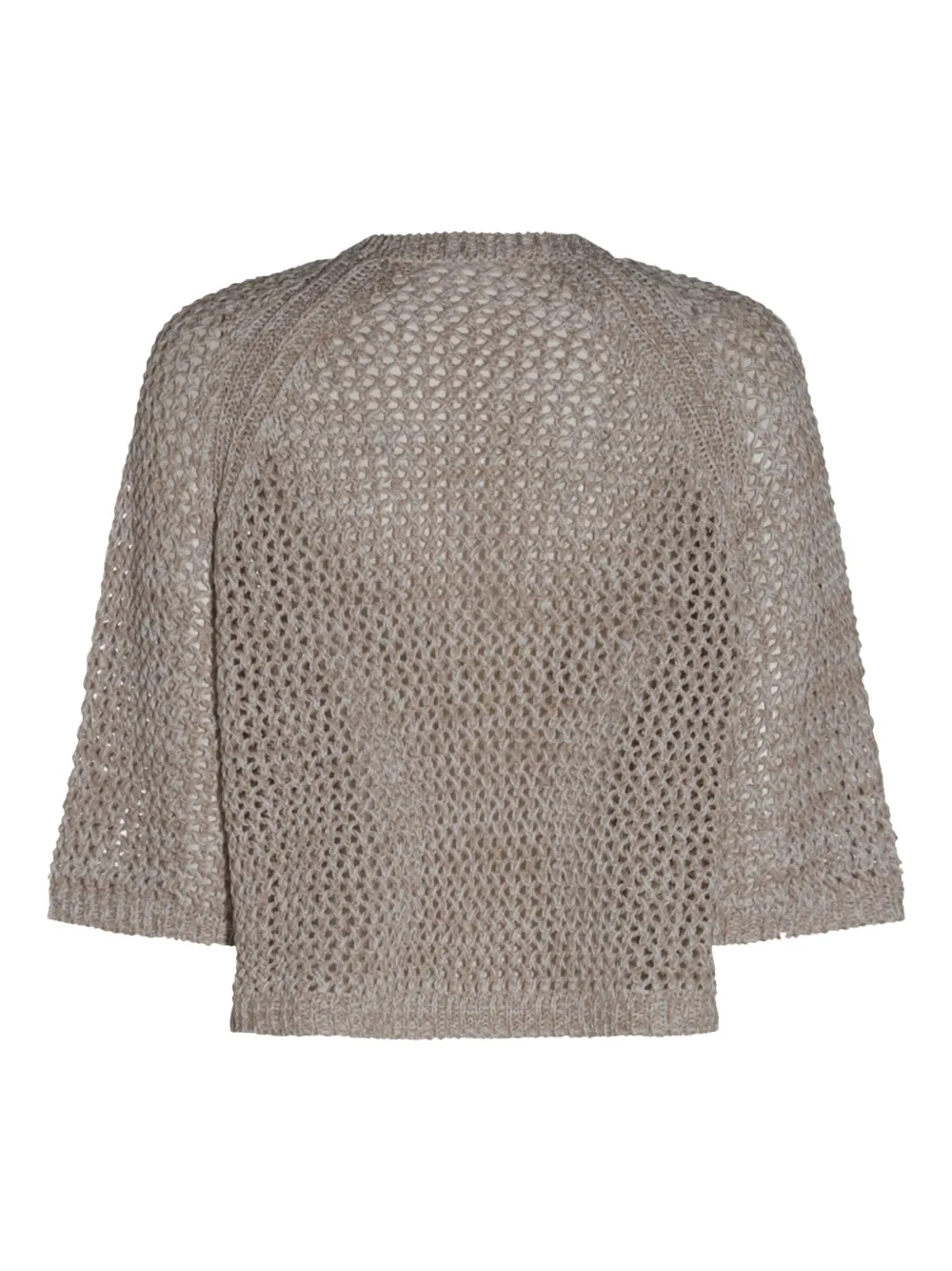 Fabiana Filippi cotton knitted top - Beige