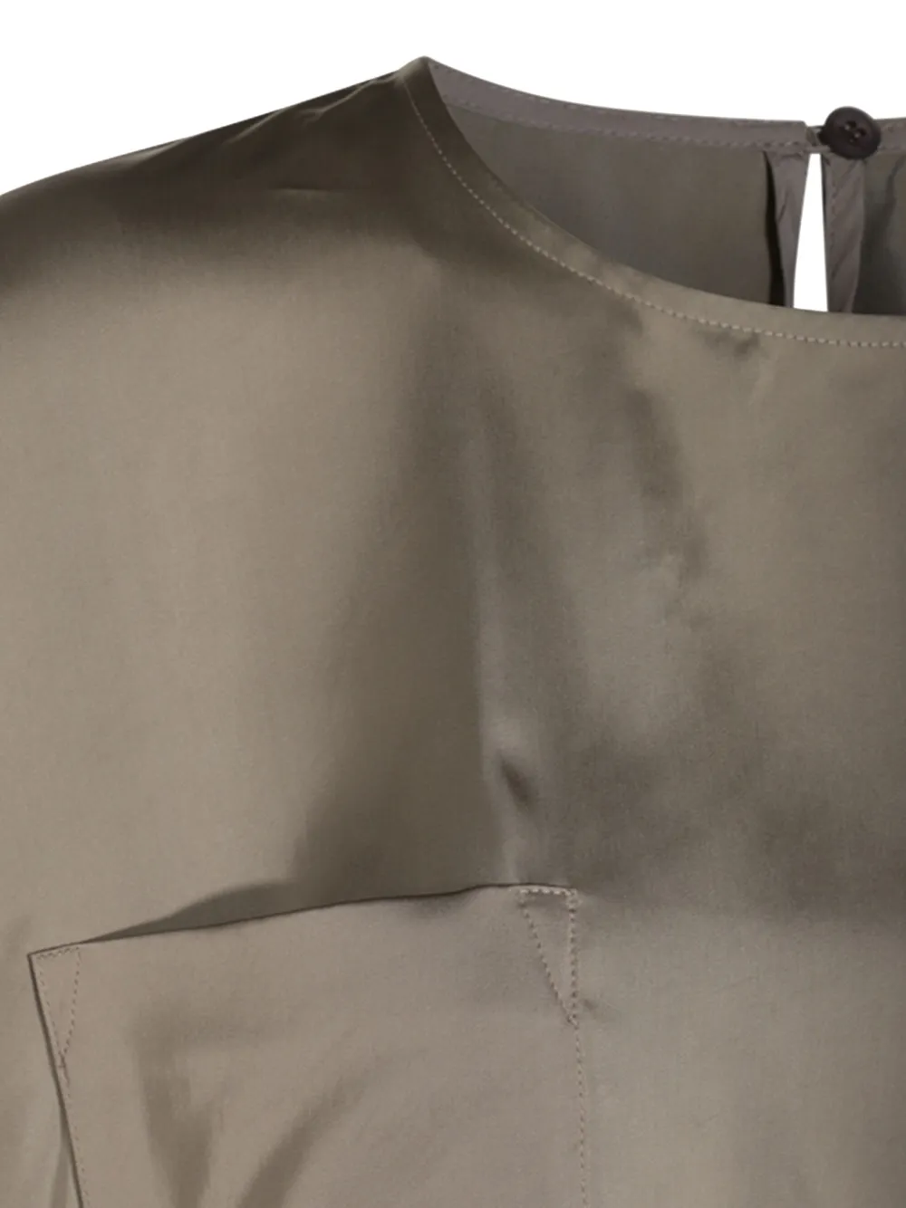 Fabiana Filippi Satijnen blouse Beige