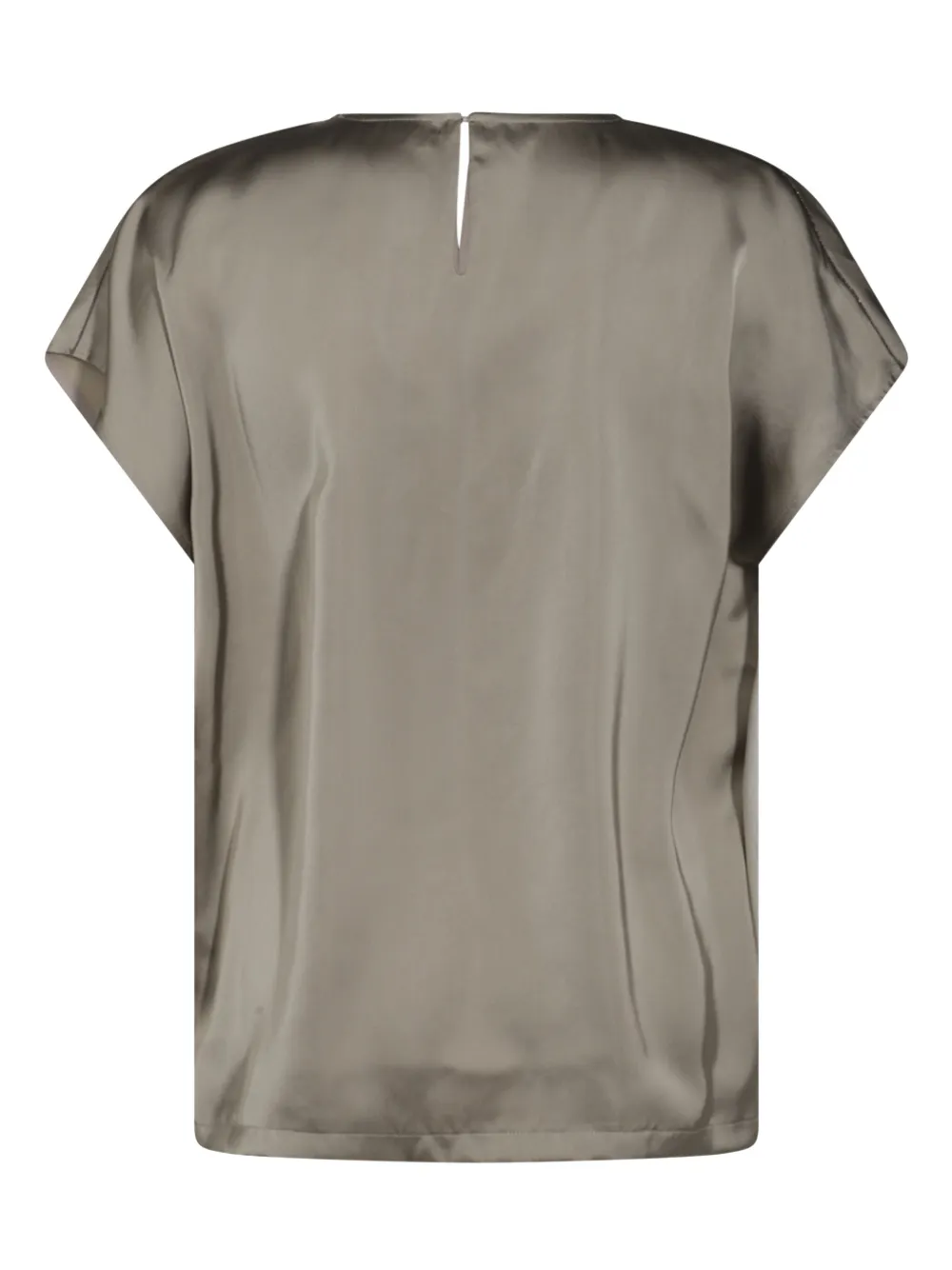 Fabiana Filippi Satijnen blouse - Beige