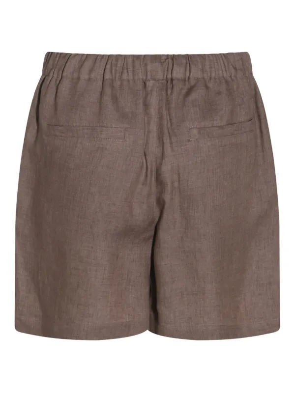 ショートパンツ BRUNELLO CUCINELLI Linen cotton shorts Brown Brunello Cucinelli Linen Shorts | Brown | FARFETCH JO
