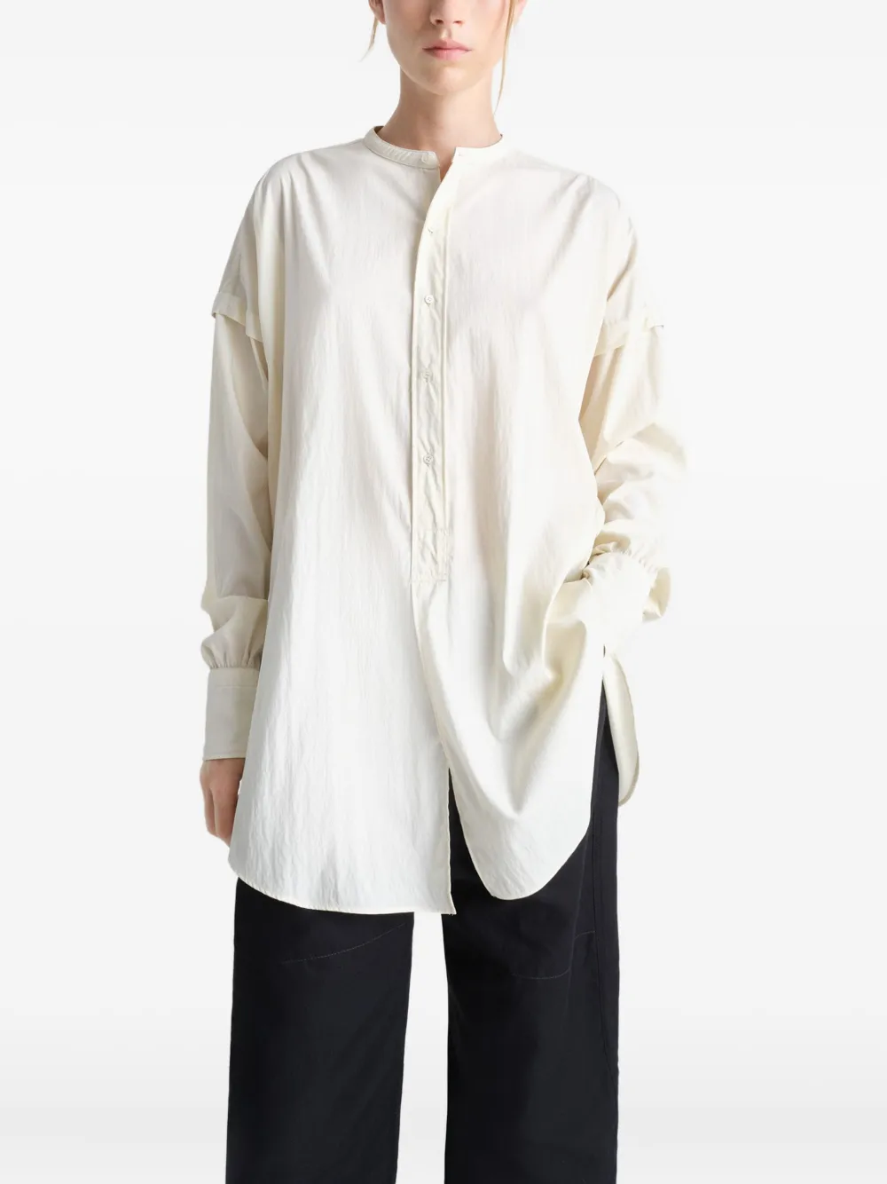 LEMAIRE Trompe-l'oeil blouse Wit