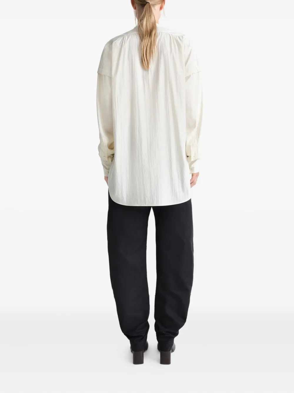 LEMAIRE Trompe-l'oeil blouse Wit