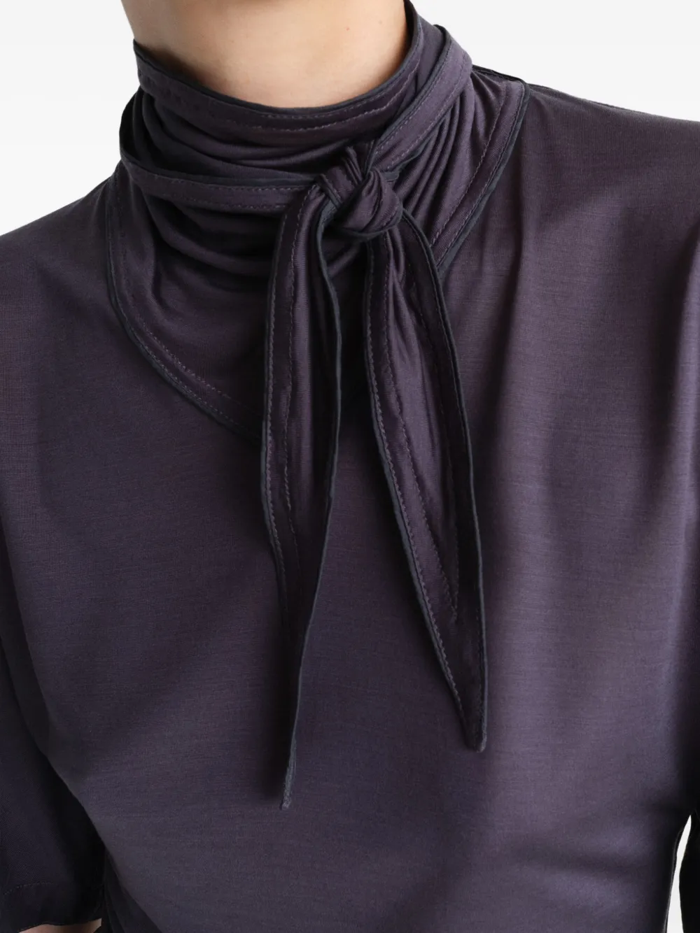 LEMAIRE Foulard blouse Paars