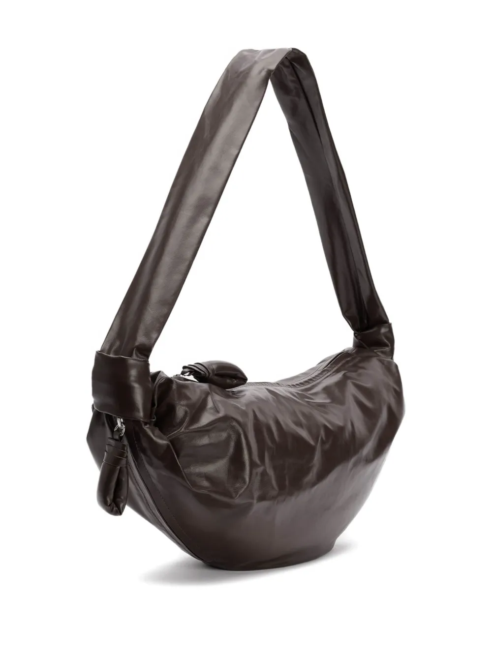 LEMAIRE Medium Soft Croissant schoudertas Bruin