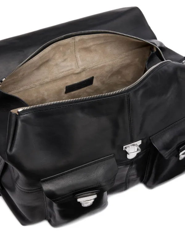 ◆LEMAIRE◆ Week-End Gear バッグ レザー LEMAIRE Week-End Gear ショルダーバッグ | ブラウン | FARFETCH JP