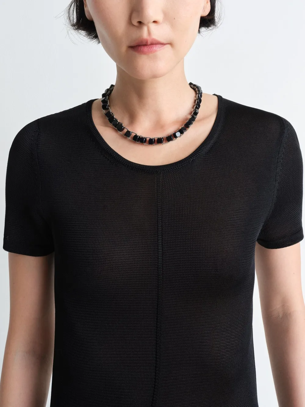 LEMAIRE Abacus necklace - Zwart