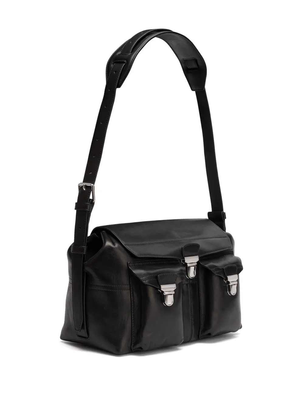 LEMAIRE Gear medium schoudertas Zwart