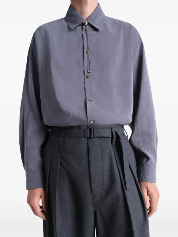 LEMAIRE ベルテッド パンツ | グレー | FARFETCH JP LEMAIRE ベルテッド パンツ | グレー | FARFETCH JP