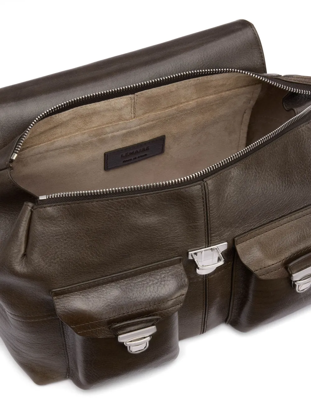 LEMAIRE Gear ショルダーバッグ M | ブラウン | FARFETCH JP