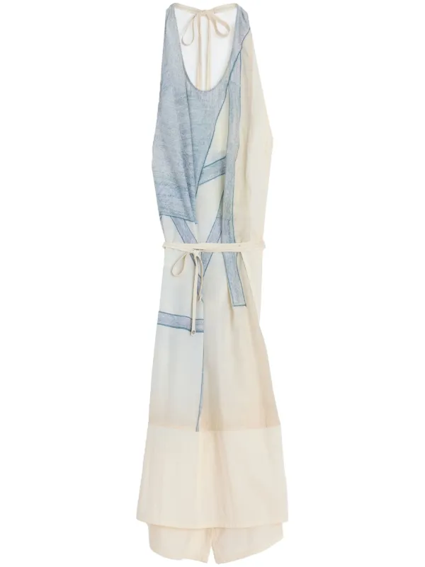Lemaire X Philippe Weisbecker Apron Midi Dress in White