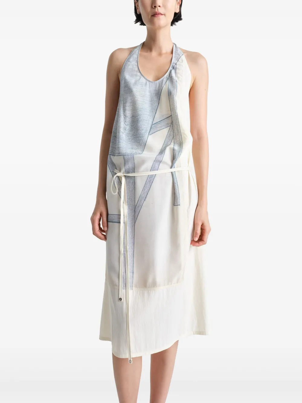 LEMAIRE x Philippe Weisbecker Apron jurk Wit