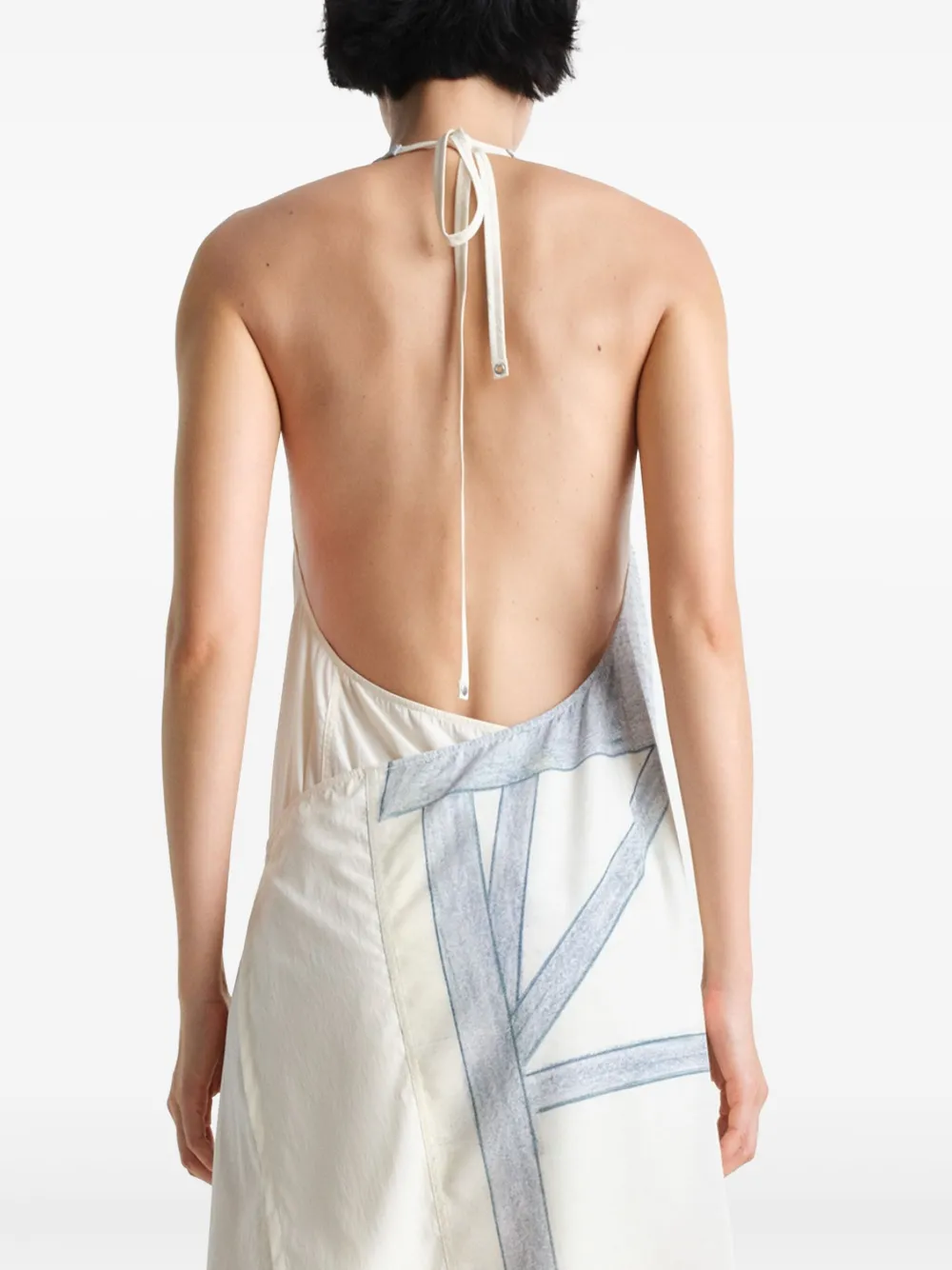 LEMAIRE x Philippe Weisbecker Apron jurk Wit