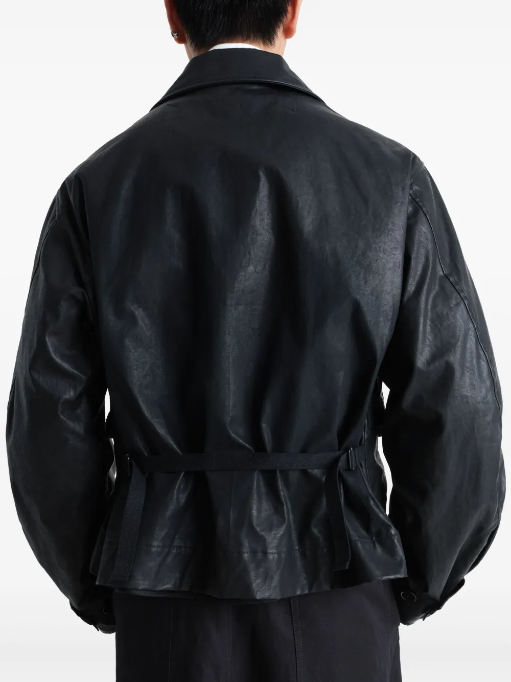 LEMAIRE Leather Jacket | Black | FARFETCH AO