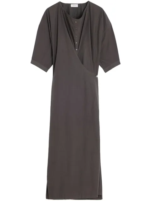 LEMAIRE twisted short-sleeve maxi dress