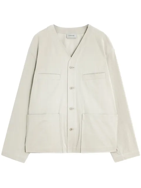 LEMAIRE collarless shirt jacket