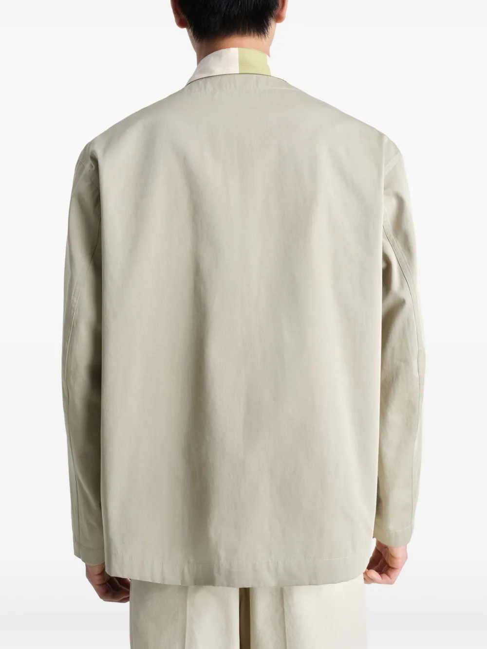 LEMAIRE Kraagloos shirtjack Beige