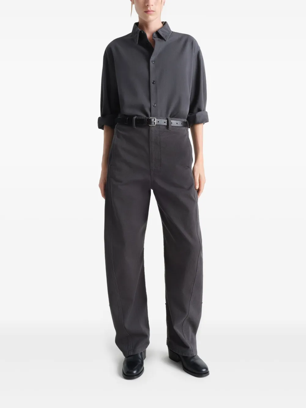 LEMAIRE Ruimvallende blouse Grijs