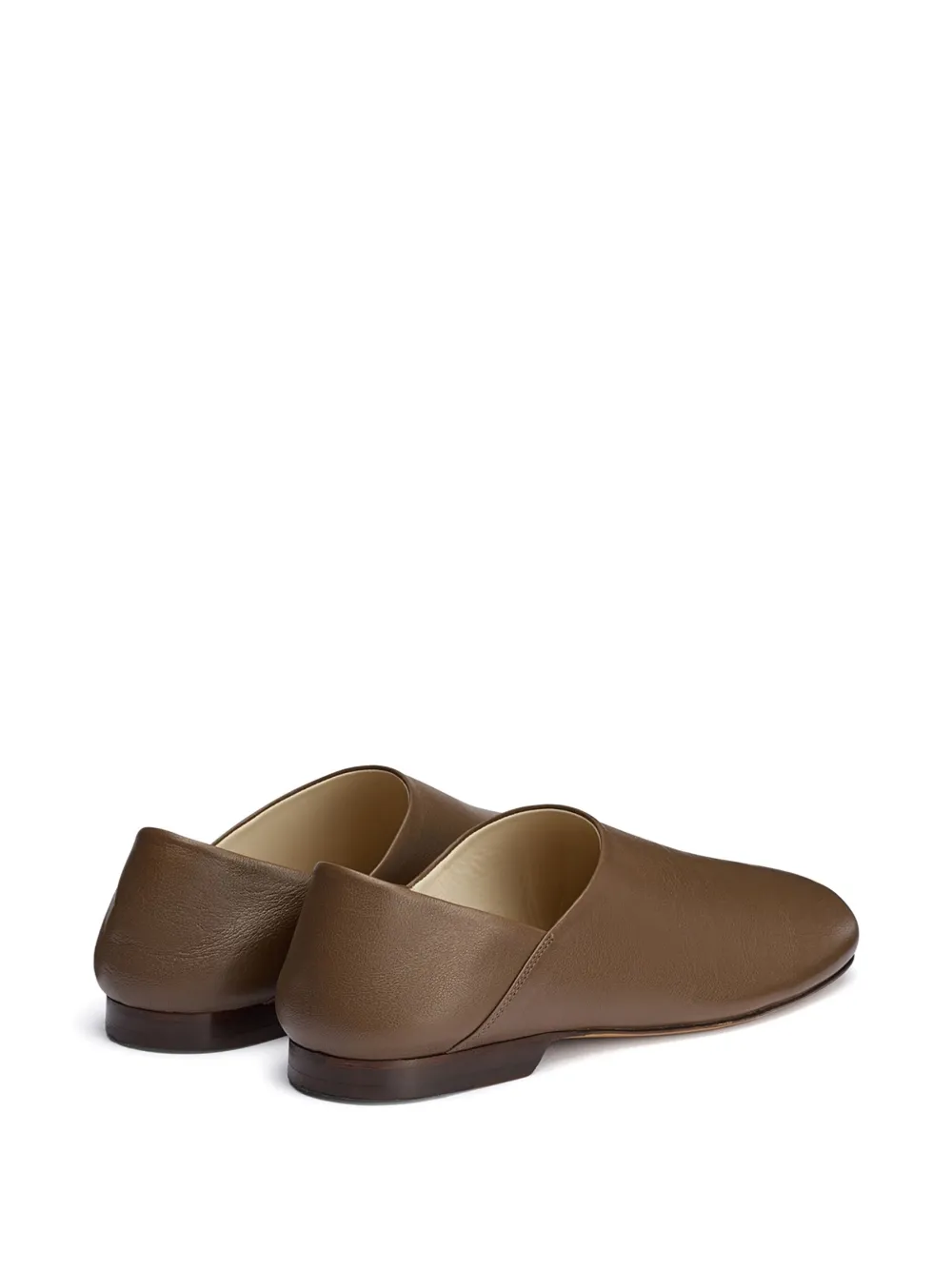 LEMAIRE Leren slippers Bruin