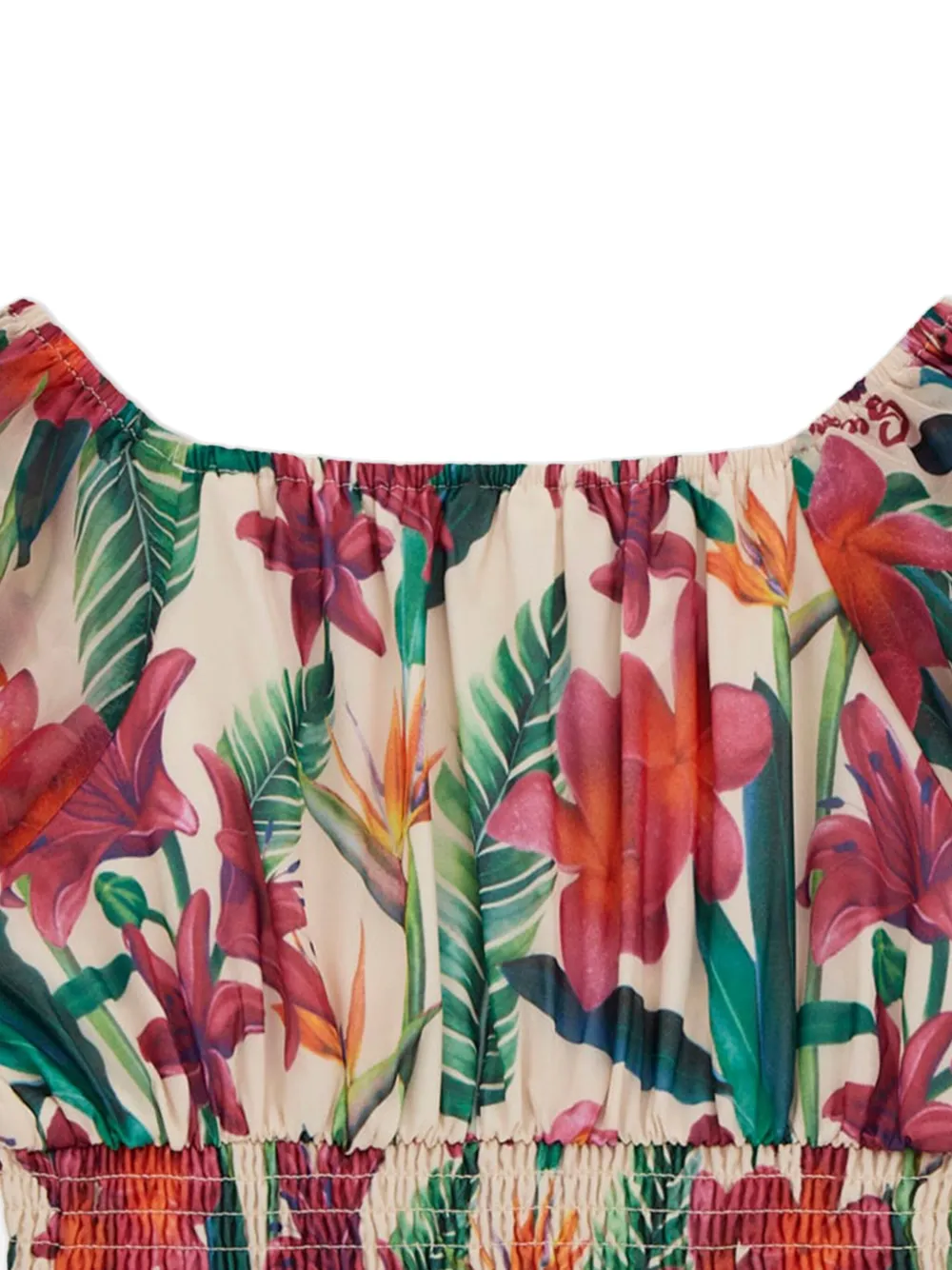 guess kids Chiffon Floral shirt Wit