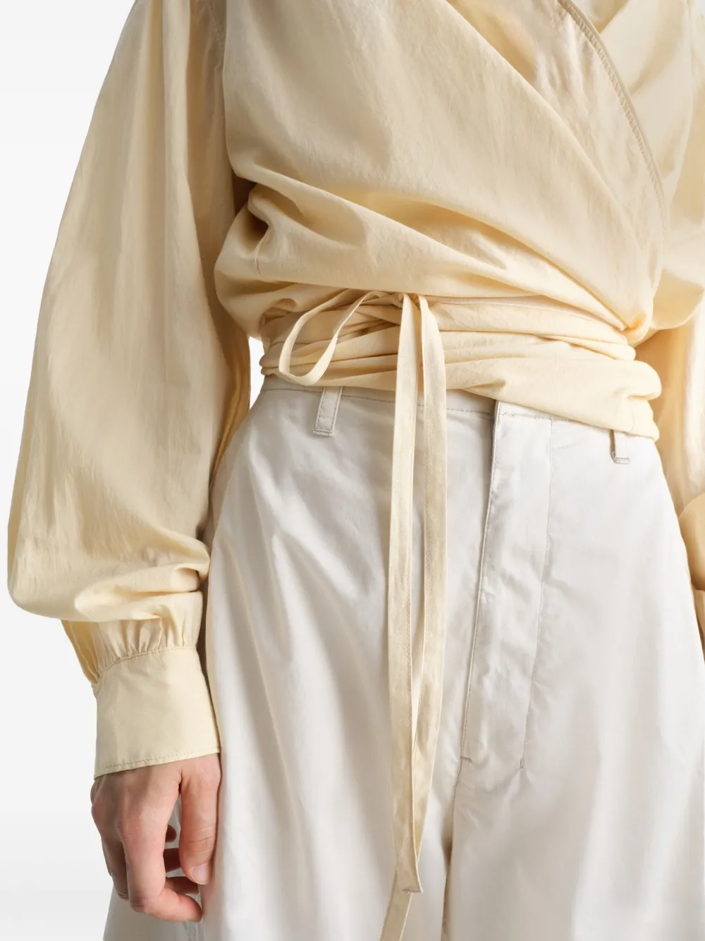 LEMAIRE Wikkelblouse Geel