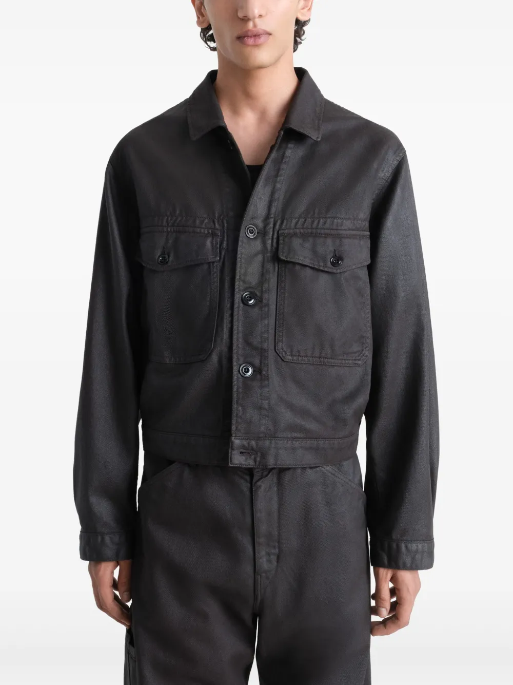 LEMAIRE Trucker Jacket | Black | FARFETCH LEMAIRE Trucker Jacket | Black | FARFETCH