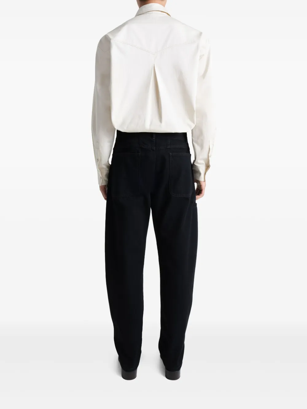 LEMAIRE Twisted Workwear broek Zwart