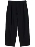 LEMAIRE pleated tapered trousers - Black