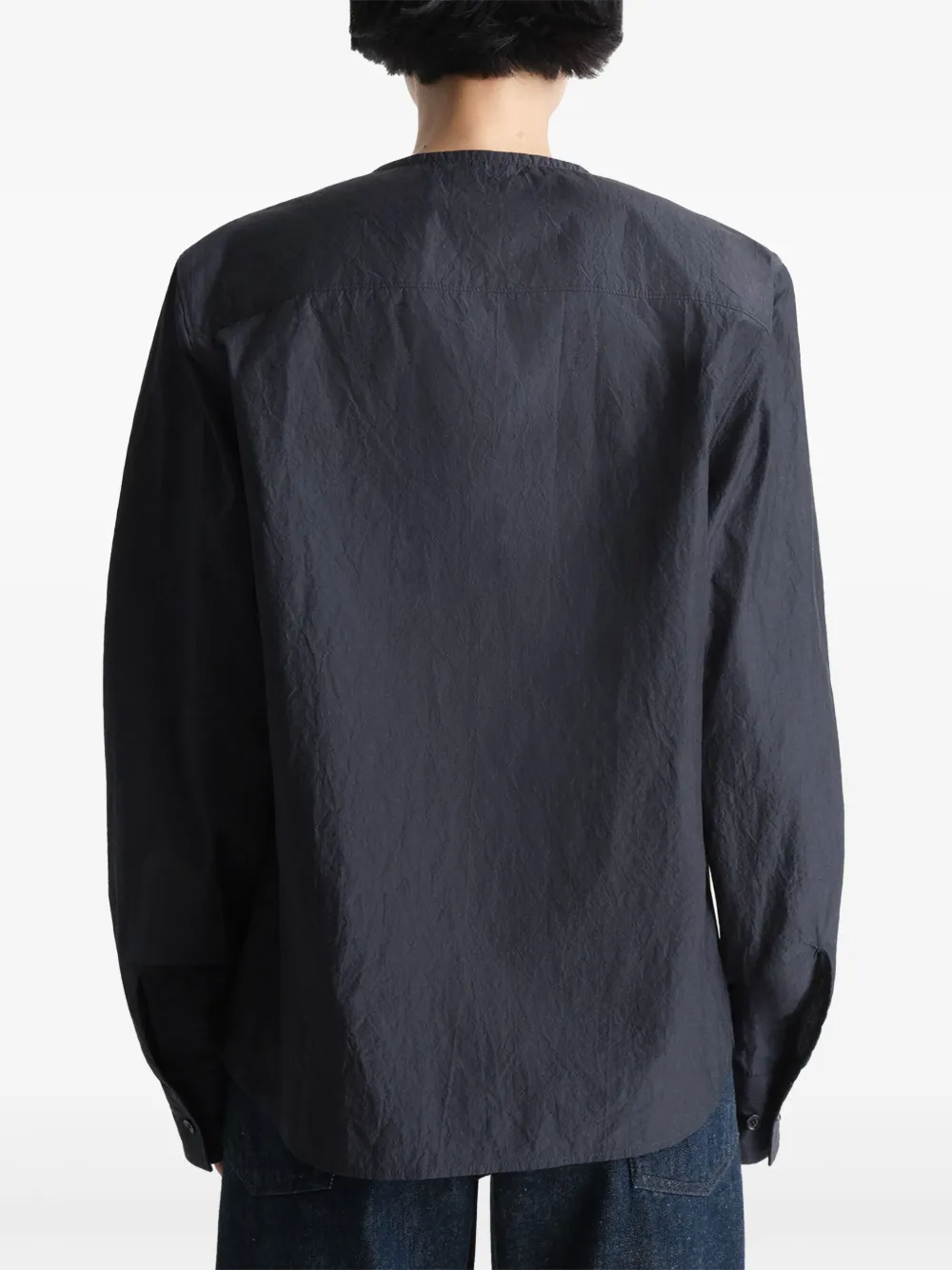 LEMAIRE Blouse met zachte kraag Zwart
