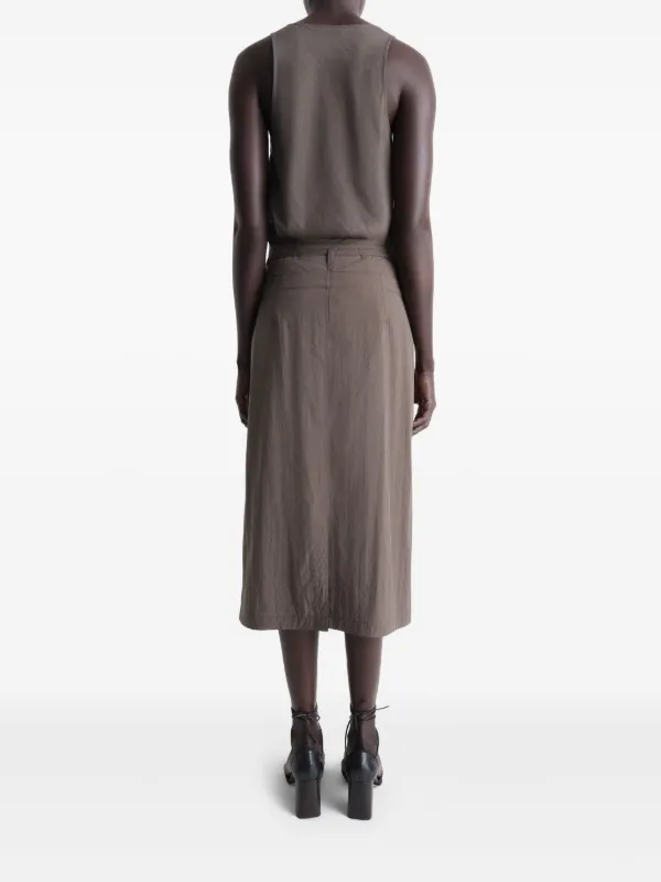 LEMAIRE Convertible Midi Skirt | Brown | FARFETCH