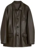 LEMAIRE leather jacket - Brown