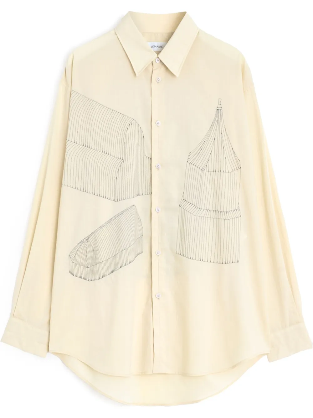 LEMAIRE camisa holgada de LEMAIRE x Philippe Weisbecker | amarillo | Image 1