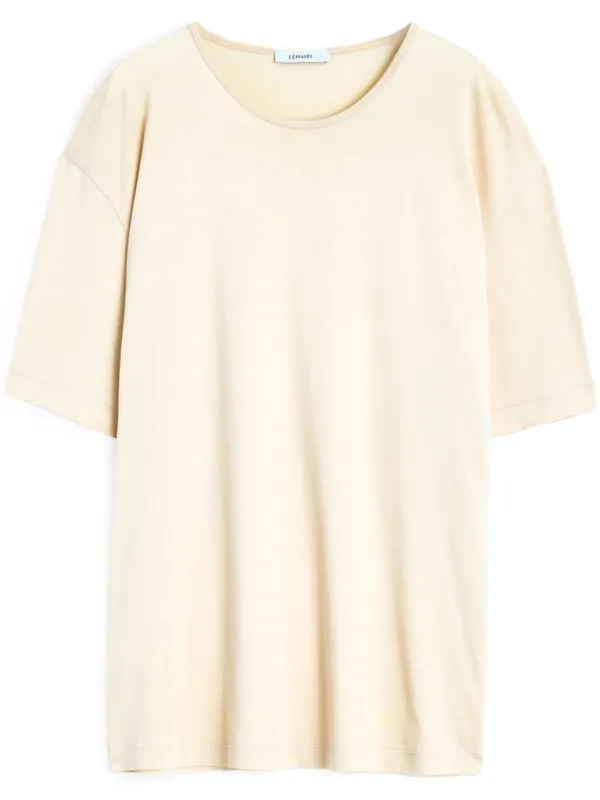 LEMAIRE ベルト付きリブTシャツドレス ライトクリーム LEMAIRE ベルト付きリブTシャツドレス ライトクリーム